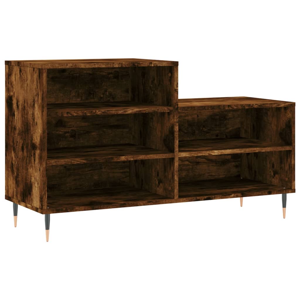 Mueble zapatero madera roble ahumado 102x36x60 cm vidaXL