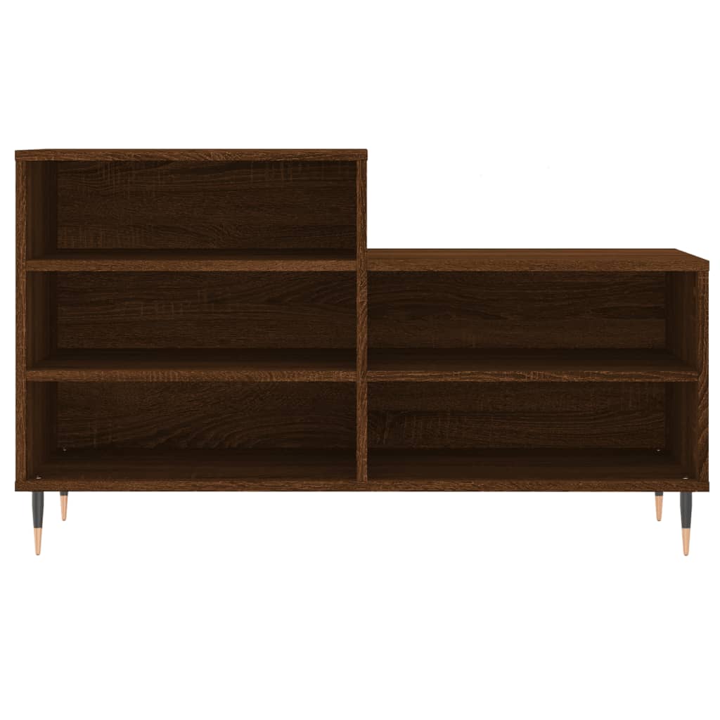 Mueble zapatero madera roble marrón 102x36x60 cm vidaXL