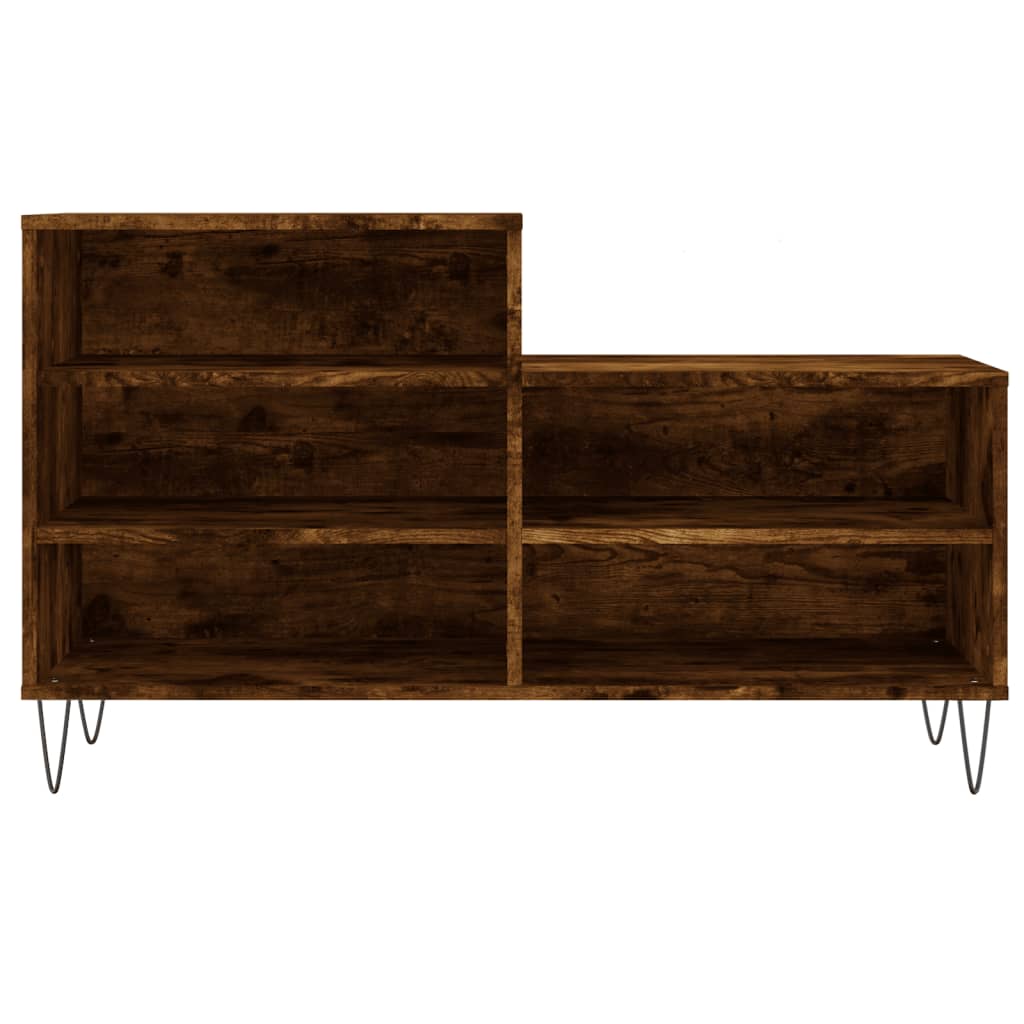 Mueble zapatero madera roble ahumado 102x36x60 cm vidaXL