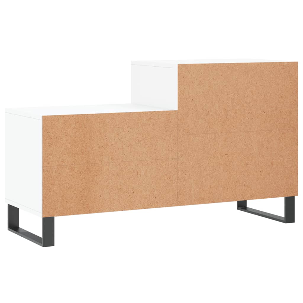 Mueble zapatero madera blanco brillo 102x36x60 cm vidaXL