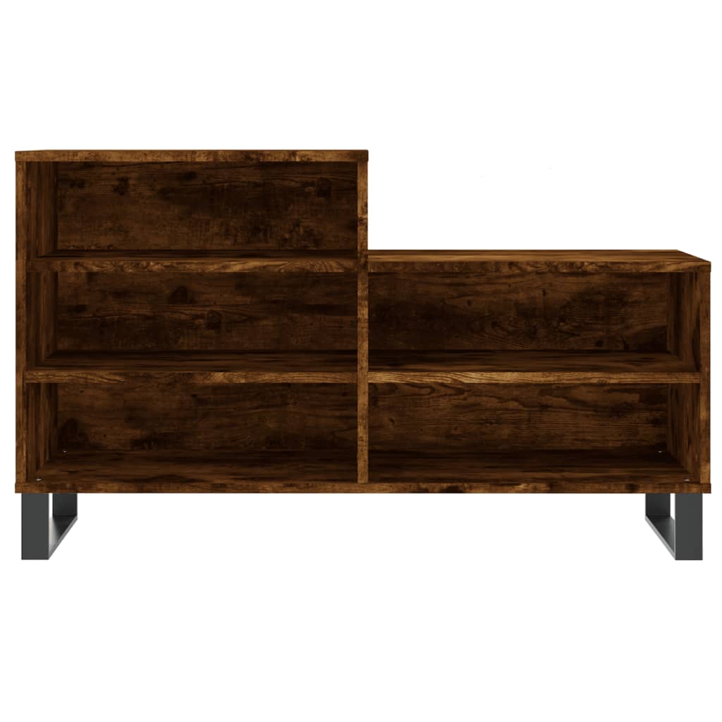 Mueble zapatero madera roble ahumado 102x36x60 cm vidaXL