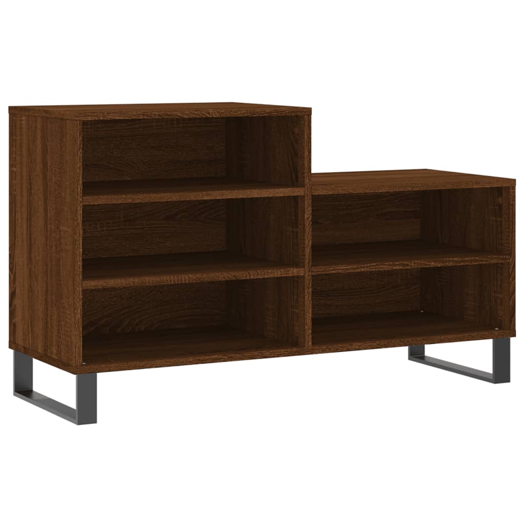 Mueble zapatero madera roble marrón 102x36x60 cm vidaXL