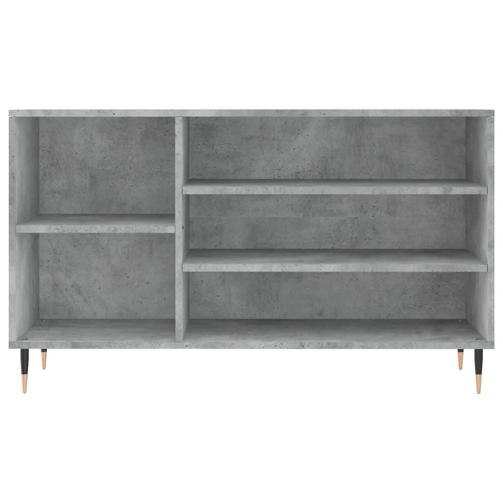 Mueble zapatero madera gris hormigón 102x36x60 cm vidaXL