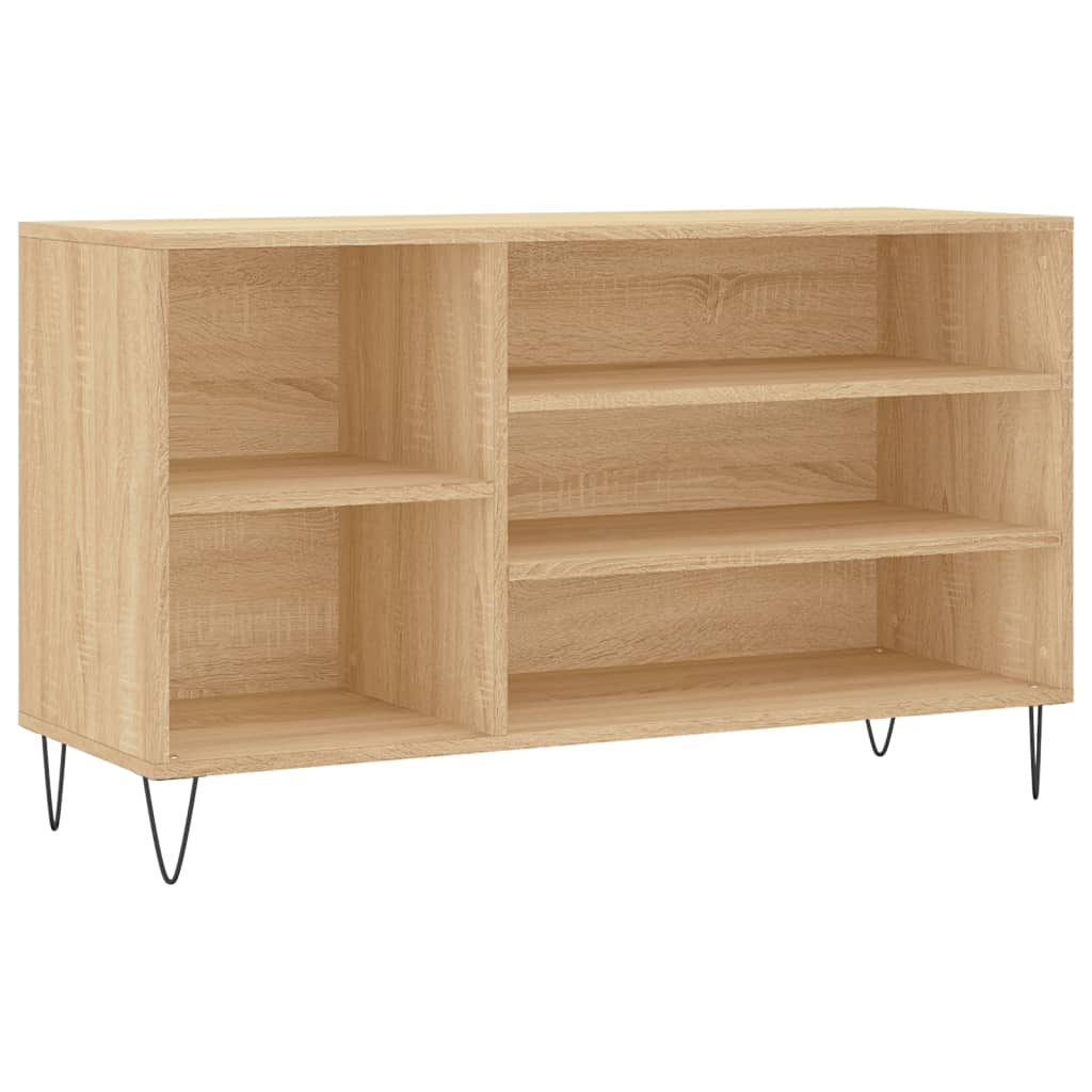 Mueble zapatero madera roble Sonoma 102x36x60 cm vidaXL