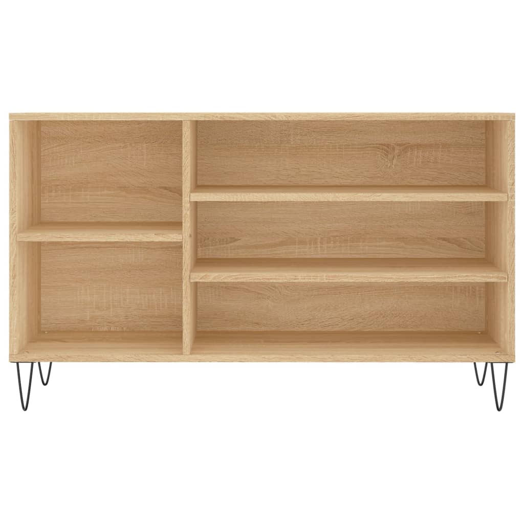 Mueble zapatero madera roble Sonoma 102x36x60 cm vidaXL