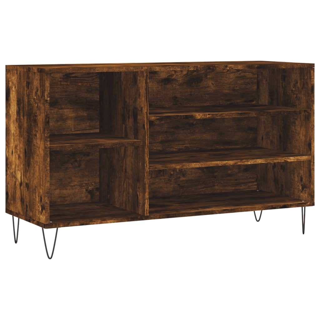 Mueble zapatero madera roble ahumado 102x36x60 cm vidaXL