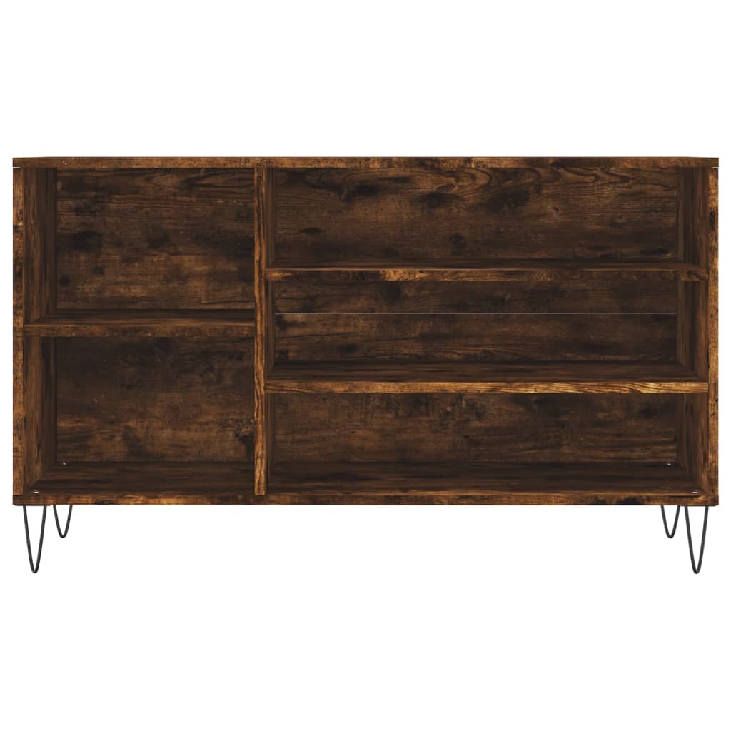 Mueble zapatero madera roble ahumado 102x36x60 cm vidaXL