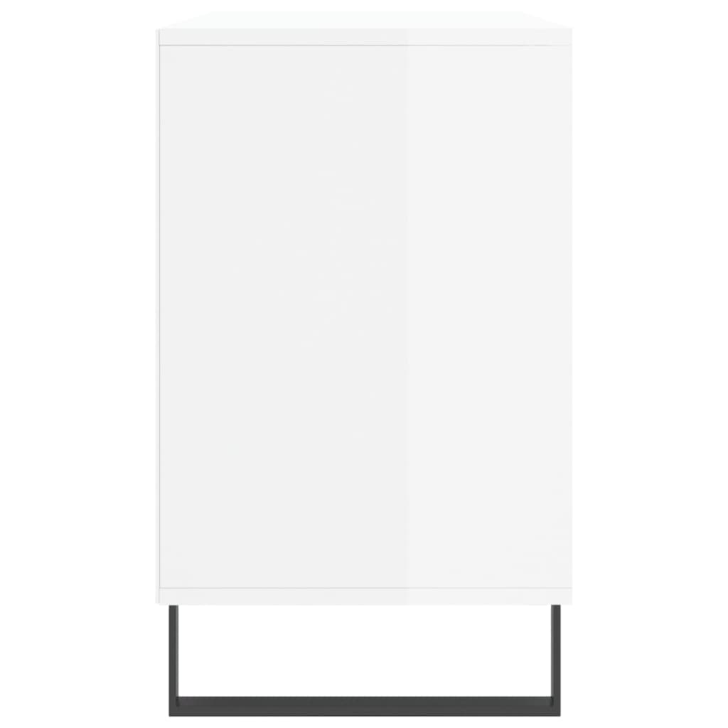 Mueble zapatero madera blanco brillo 102x36x60 cm vidaXL