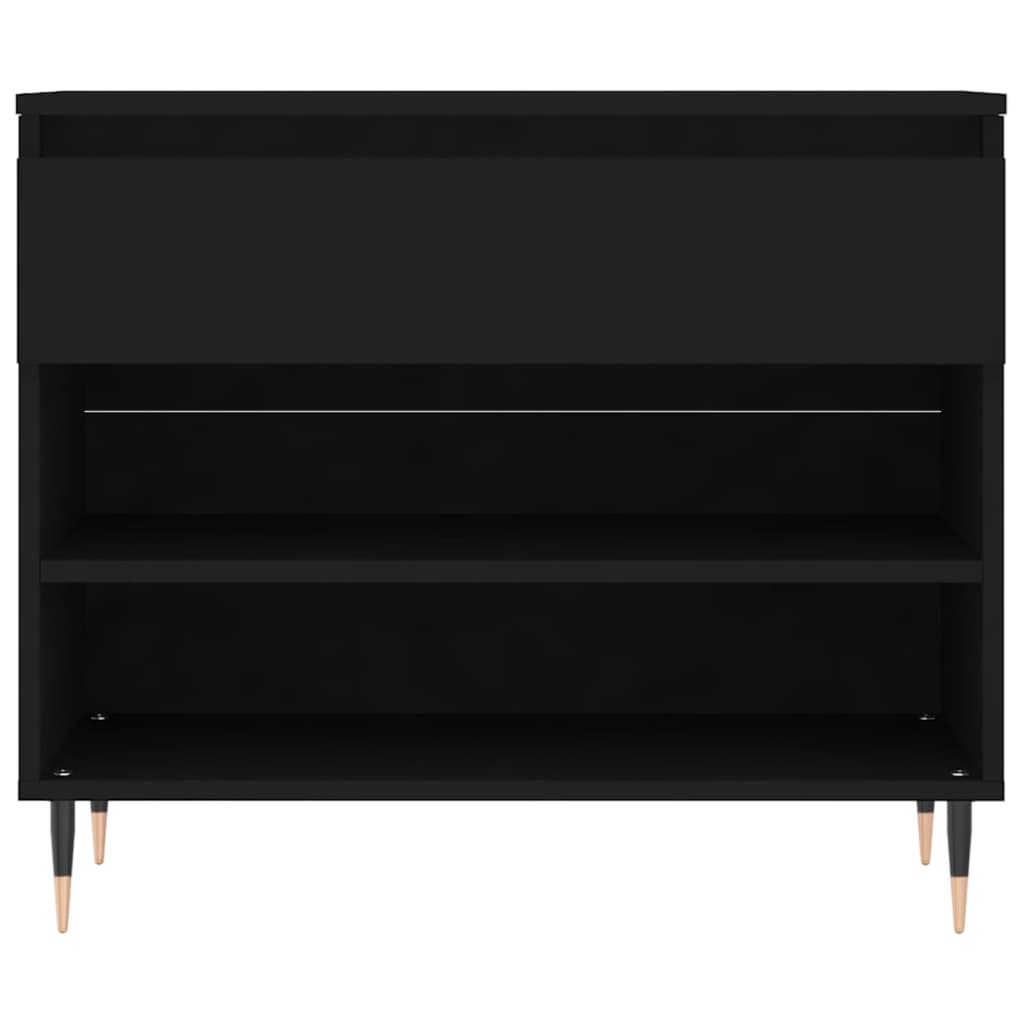 Mueble zapatero madera negro 70x36x60 cm vidaXL