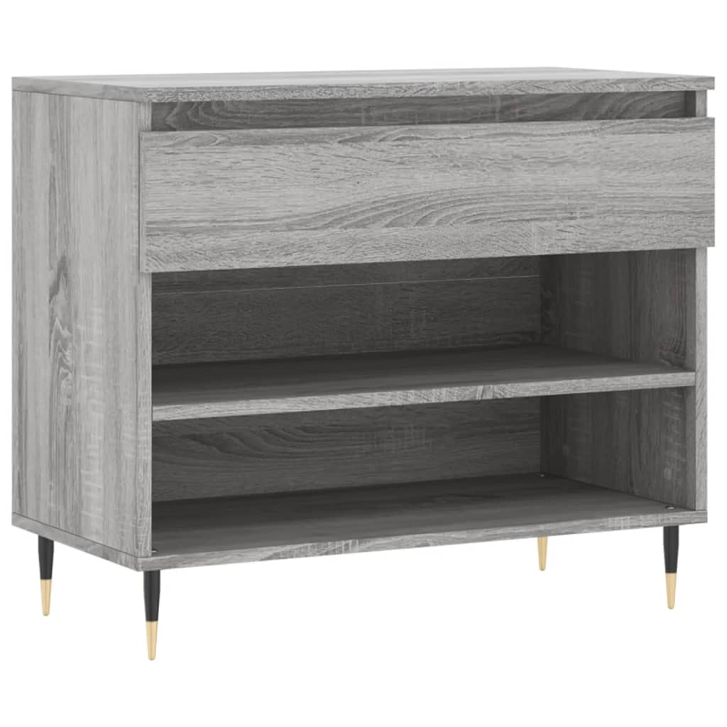 Mueble zapatero madera gris Sonoma 70x36x60 cm vidaXL