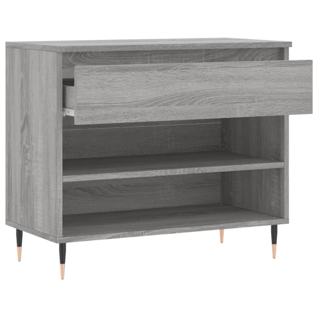 Mueble zapatero madera gris Sonoma 70x36x60 cm vidaXL