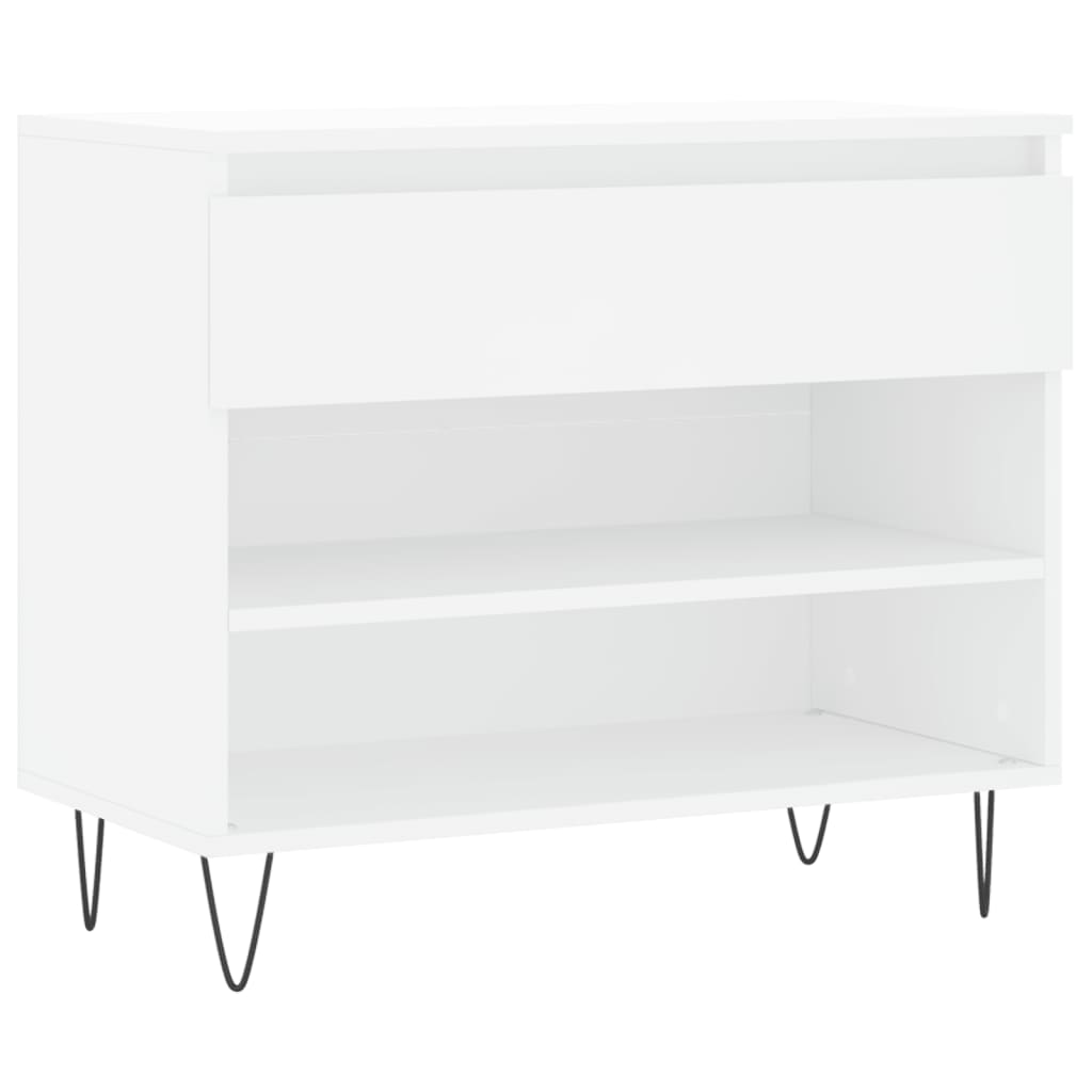 Mueble zapatero madera blanco 70x36x60 cm vidaXL