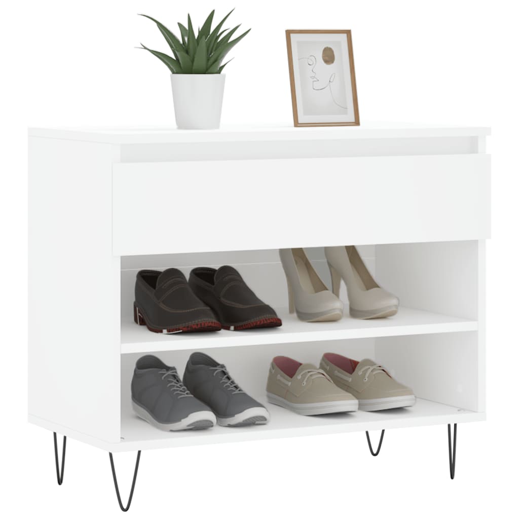 Mueble zapatero madera blanco 70x36x60 cm vidaXL