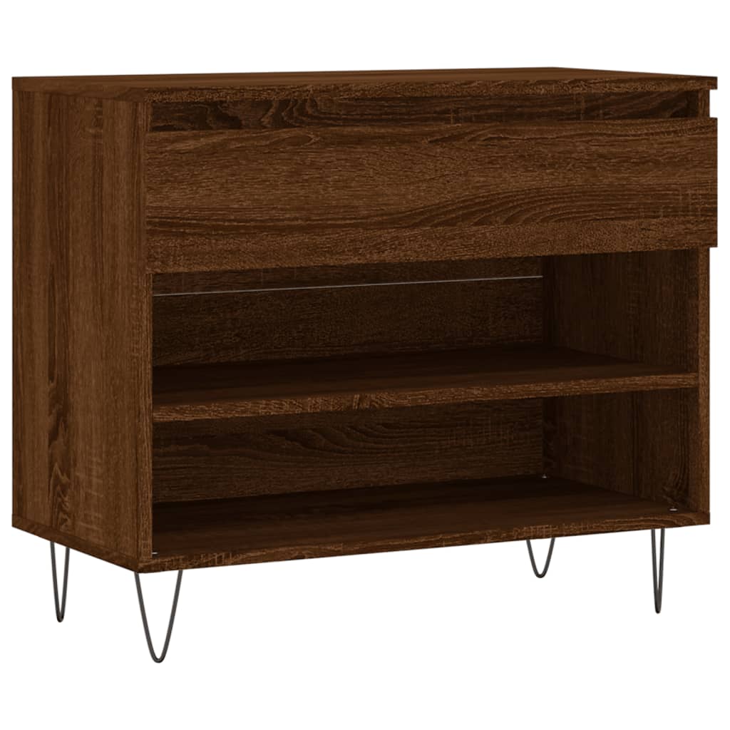 Mueble zapatero madera roble marrón 70x36x60 cm vidaXL