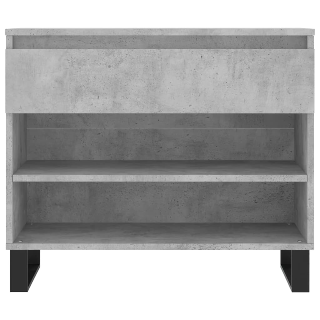 Mueble zapatero madera gris hormigón 70x36x60 cm vidaXL