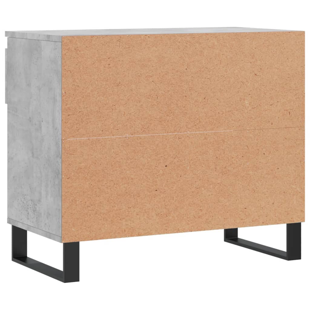 Mueble zapatero madera gris hormigón 70x36x60 cm vidaXL