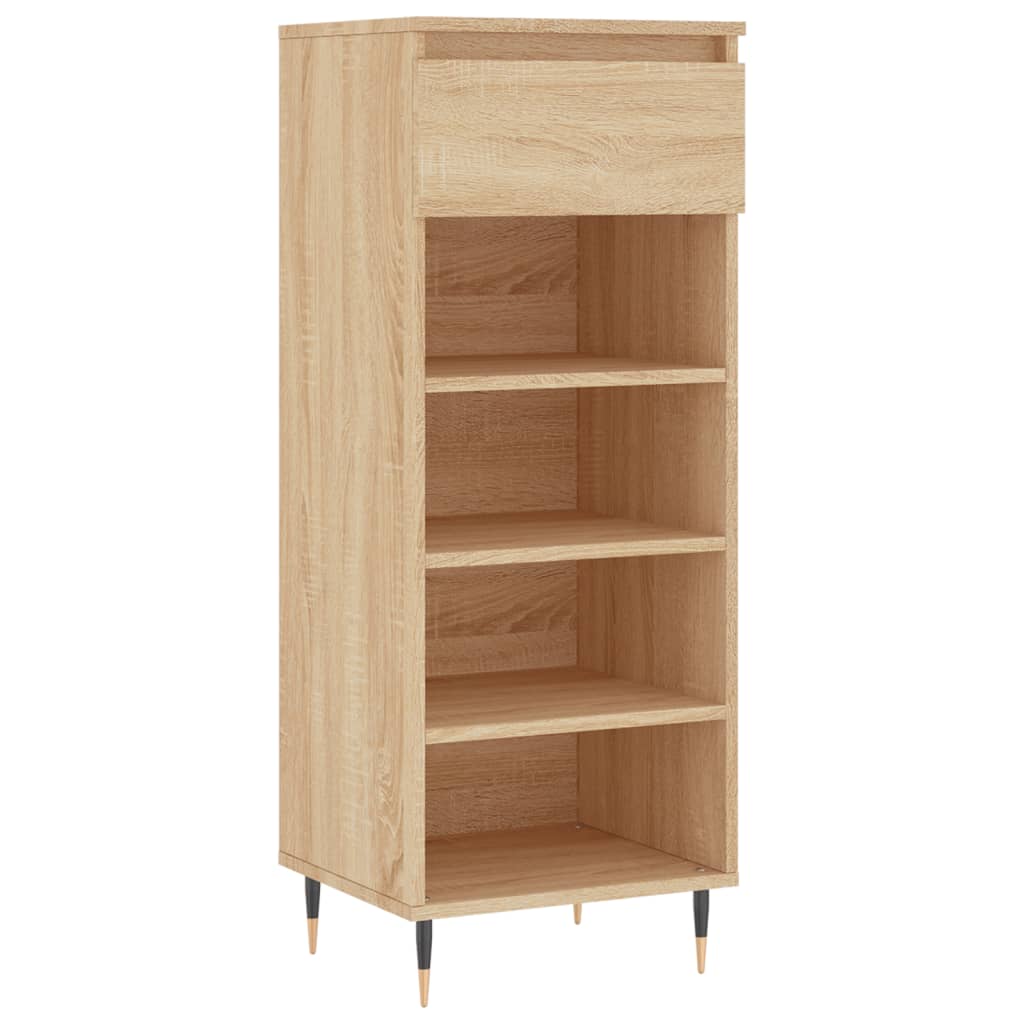 Mueble zapatero madera roble Sonoma 40x36x105 cm vidaXL