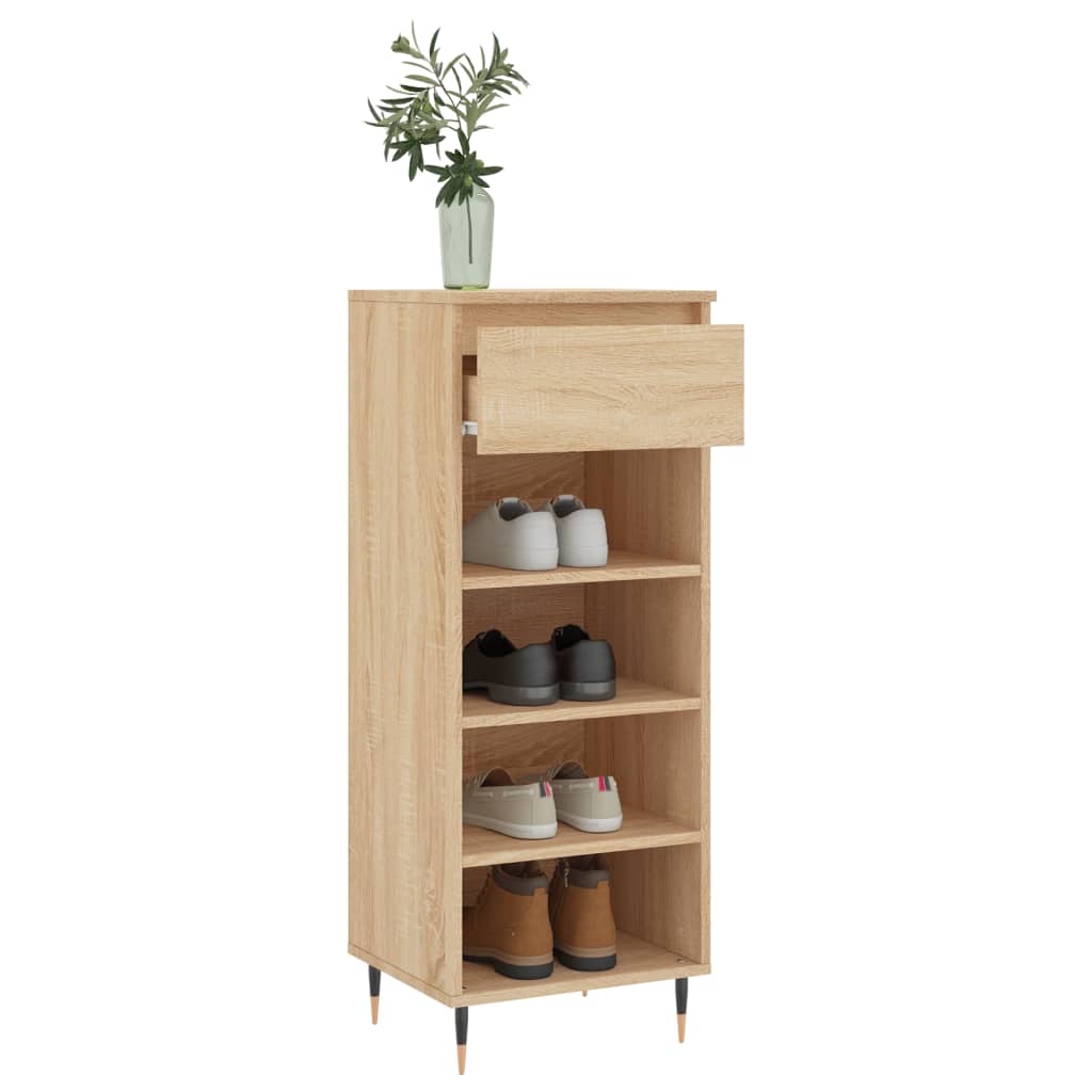 Mueble zapatero madera roble Sonoma 40x36x105 cm vidaXL