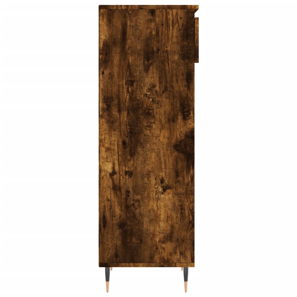 Mueble zapatero madera roble ahumado 40x36x105 cm vidaXL