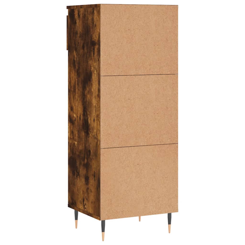 Mueble zapatero madera roble ahumado 40x36x105 cm vidaXL