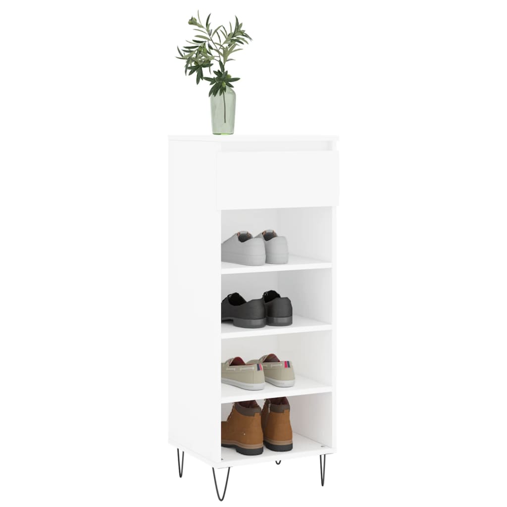 Mueble zapatero madera blanco 40x36x105 cm vidaXL