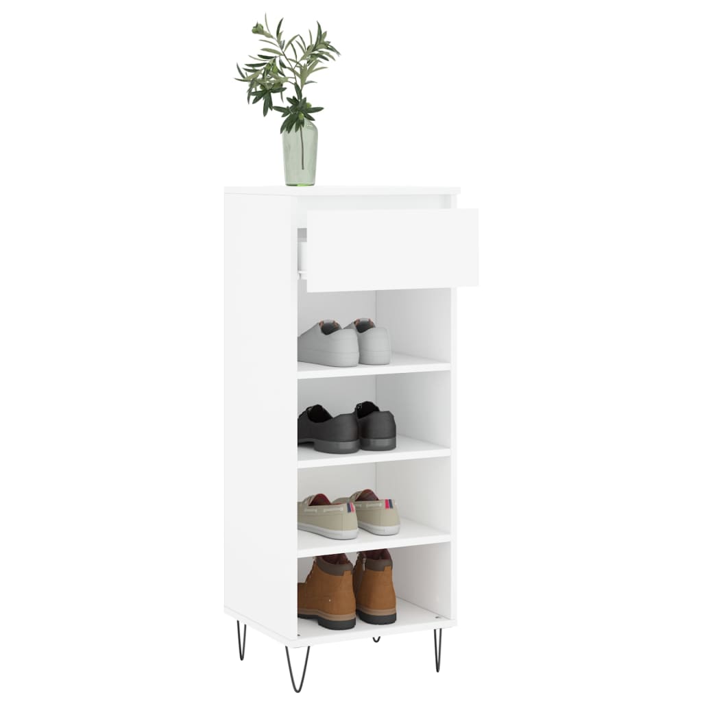 Mueble zapatero madera blanco 40x36x105 cm vidaXL