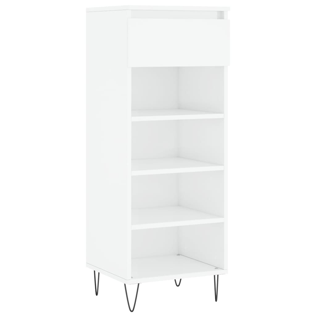 Mueble zapatero madera blanco brillo 40x36x105 cm vidaXL