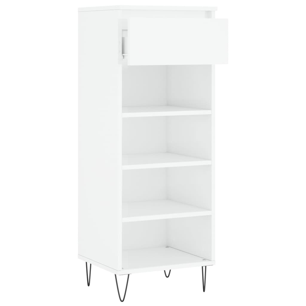 Mueble zapatero madera blanco brillo 40x36x105 cm vidaXL