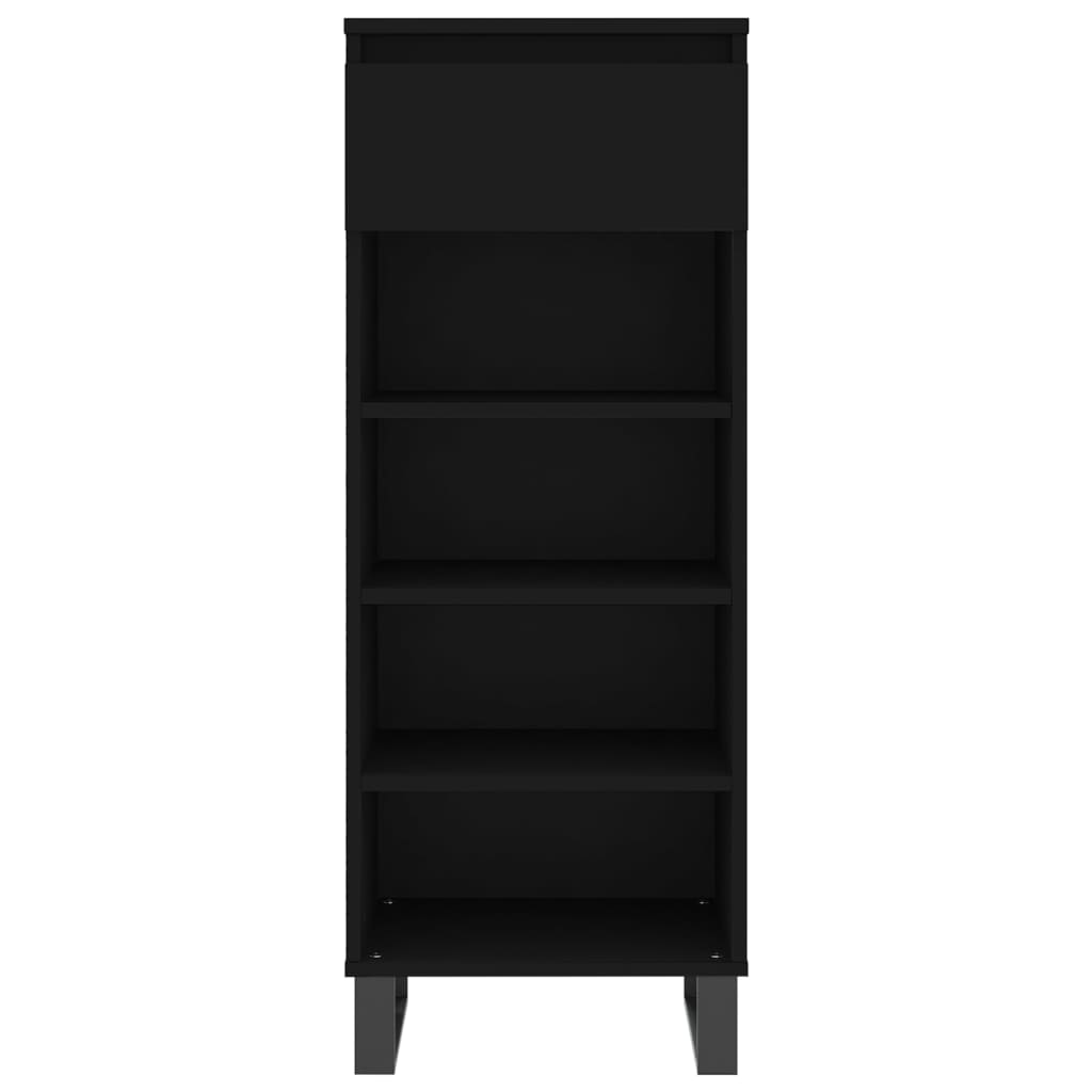 Mueble zapatero madera negro 40x36x105 cm vidaXL