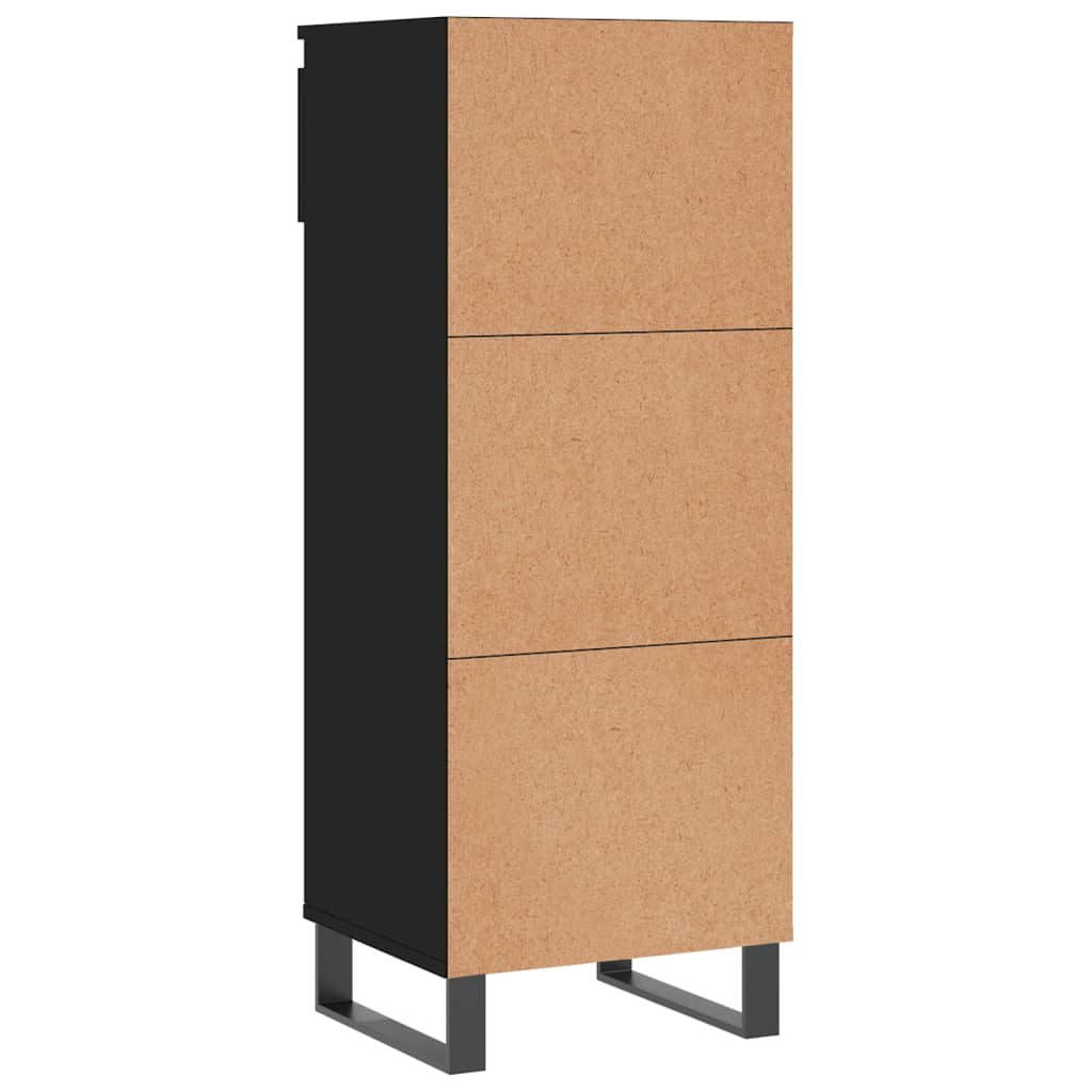 Mueble zapatero madera negro 40x36x105 cm vidaXL