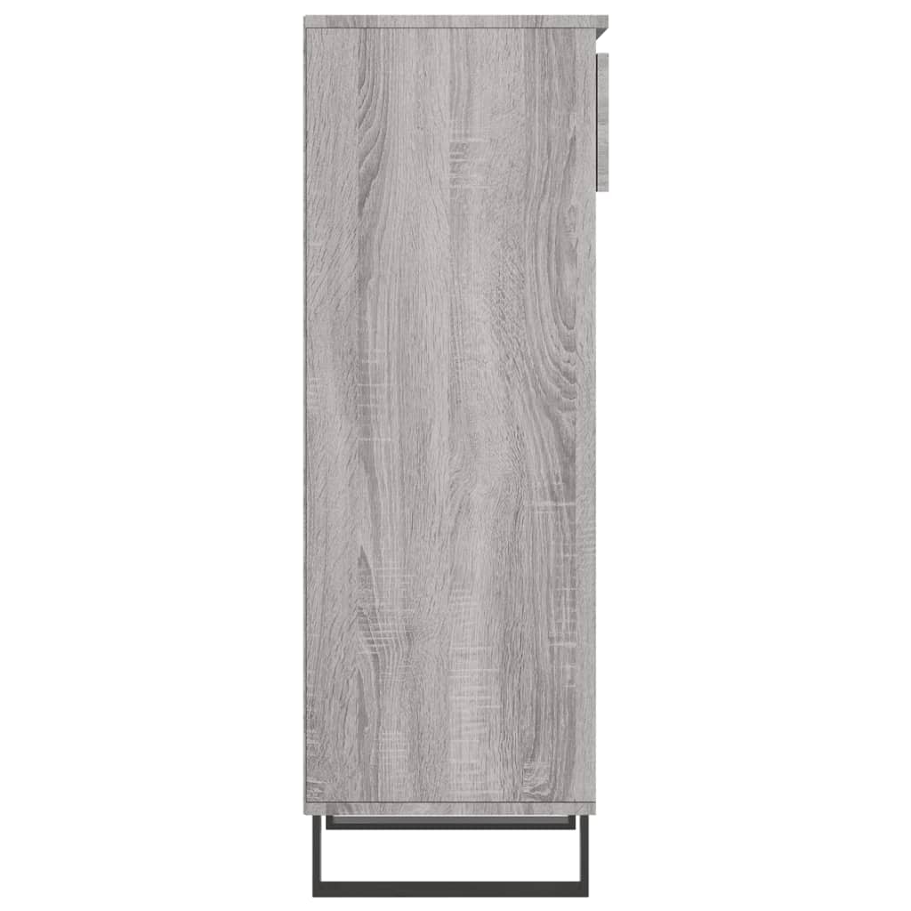 Mueble zapatero madera contrachapada gris Sonoma 40x36x105 cm vidaXL