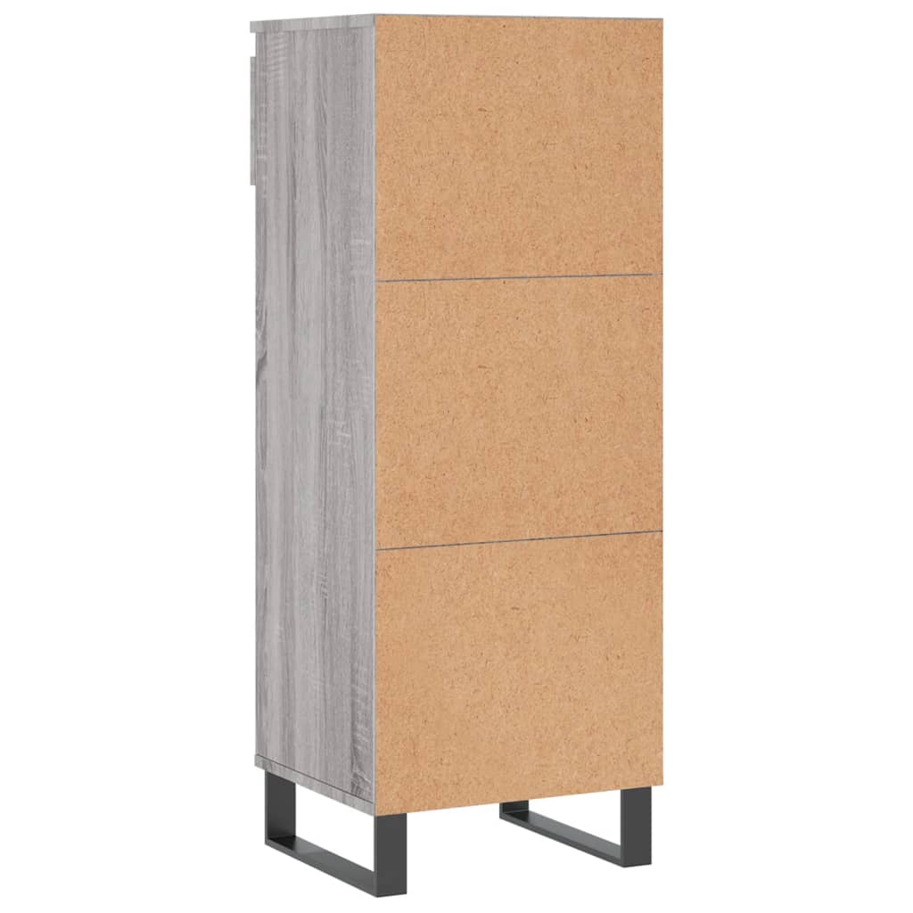 Mueble zapatero madera contrachapada gris Sonoma 40x36x105 cm vidaXL