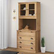 Aparador alto VIGO madera maciza de pino 80x40x176 cm V6115 Vetonek