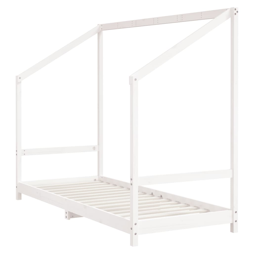 Structure du lit pour bois de pin blanc 80x200 cm