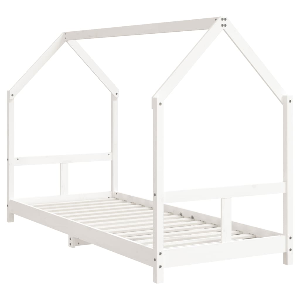 Estructura de cama para niños madera de pino blanco 80x200 cm vidaXL