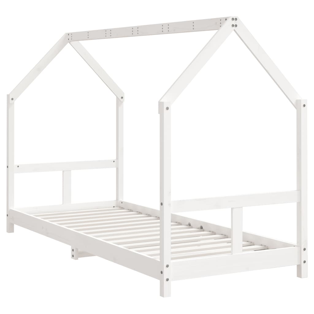 Estructura de cama para niños madera de pino blanco 80x200 cm vidaXL