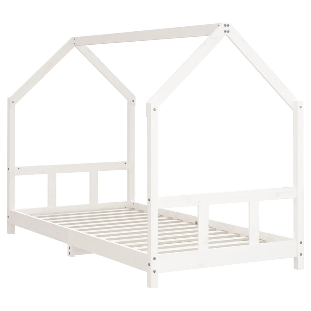 Estructura de cama para niños madera de pino blanco 90x190 cm vidaXL