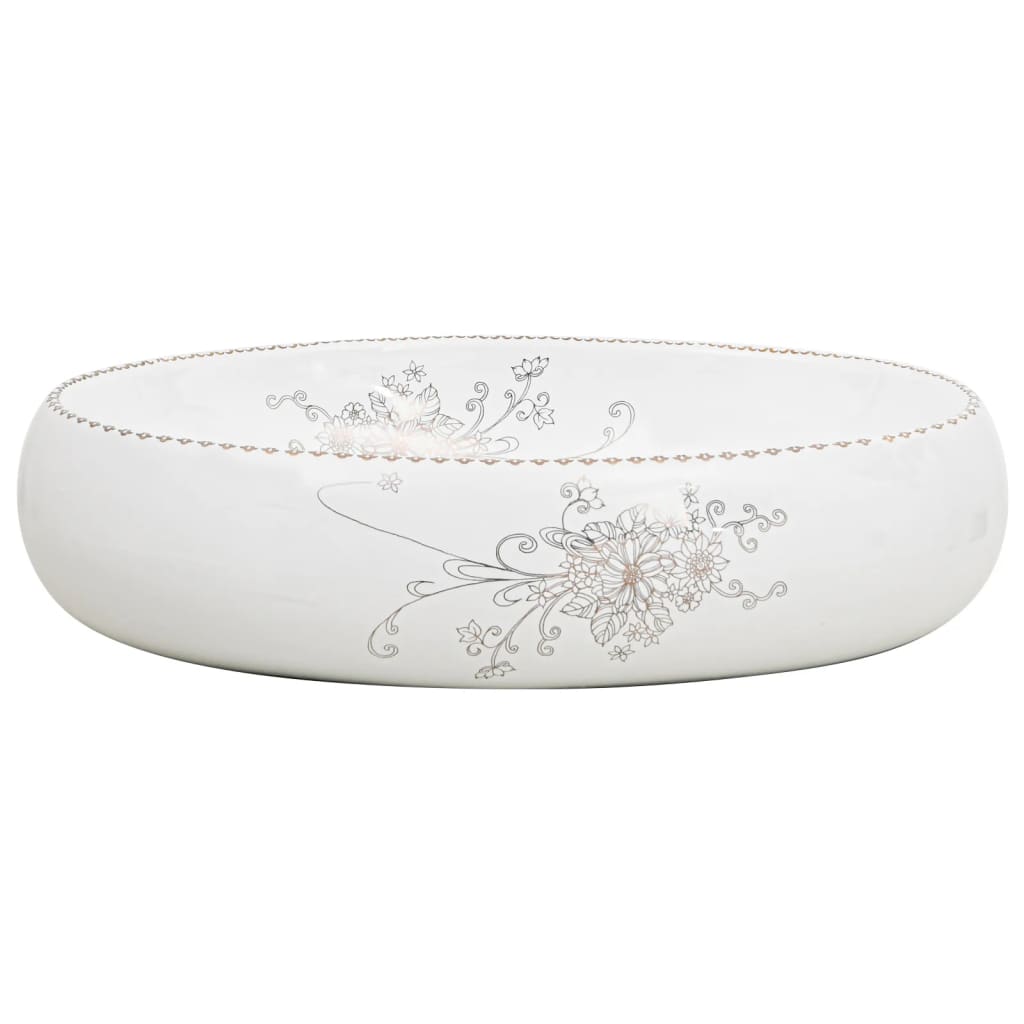 Oval People Winder Blanco 59x40x15 cm