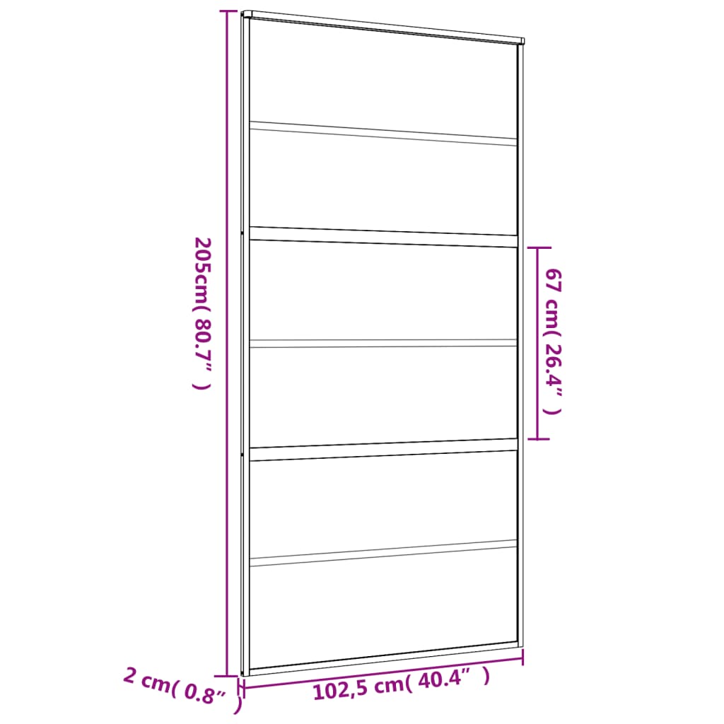 Goldglasgruppen -Tor transparent und Aluminium