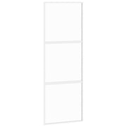 Vetonek Puerta corredera vidrio templado y aluminio blanca 76x205 cm