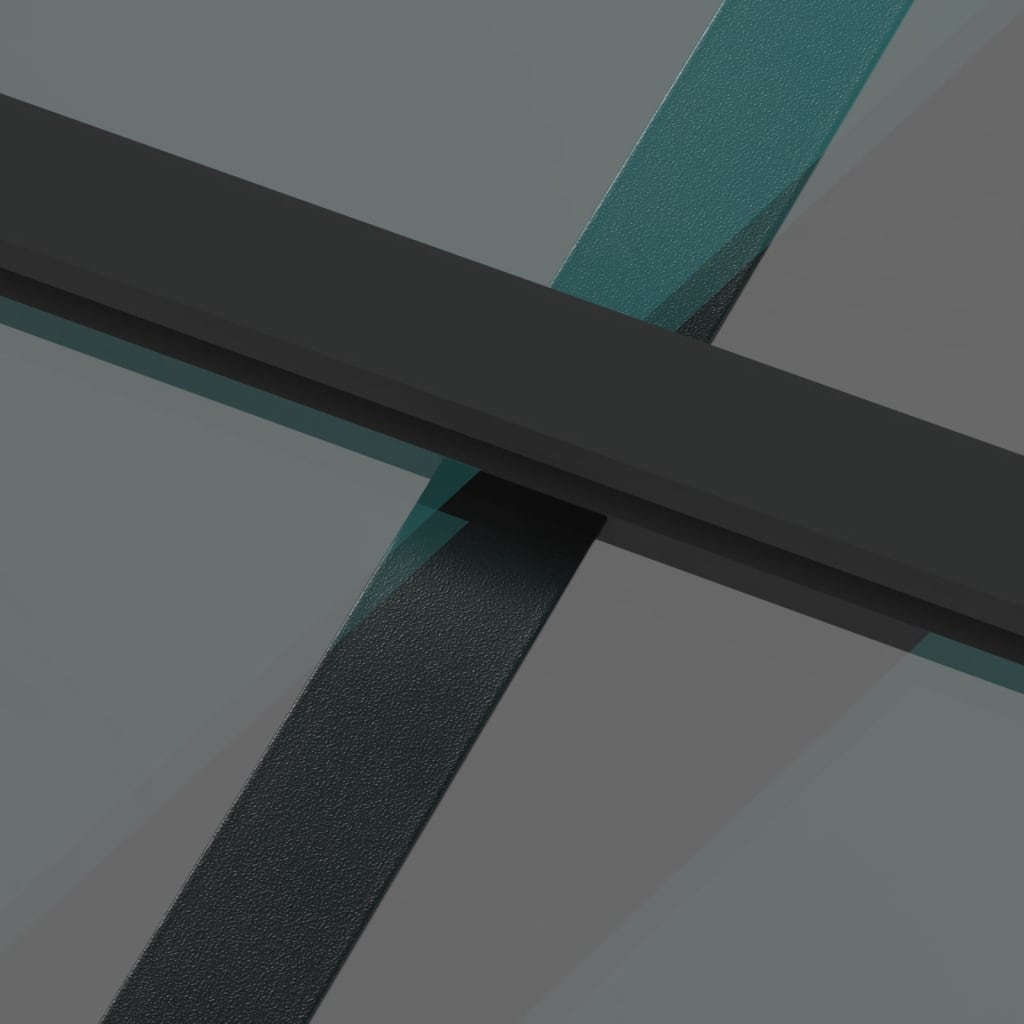 Puerta corredera vidrio templado y aluminio negra 102,5x205 cm - Vetonek