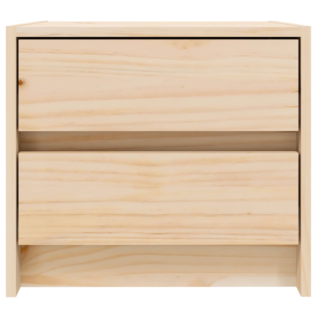 Mesita de noche madera maciza de pino 40x31x35,5 cm vidaXL