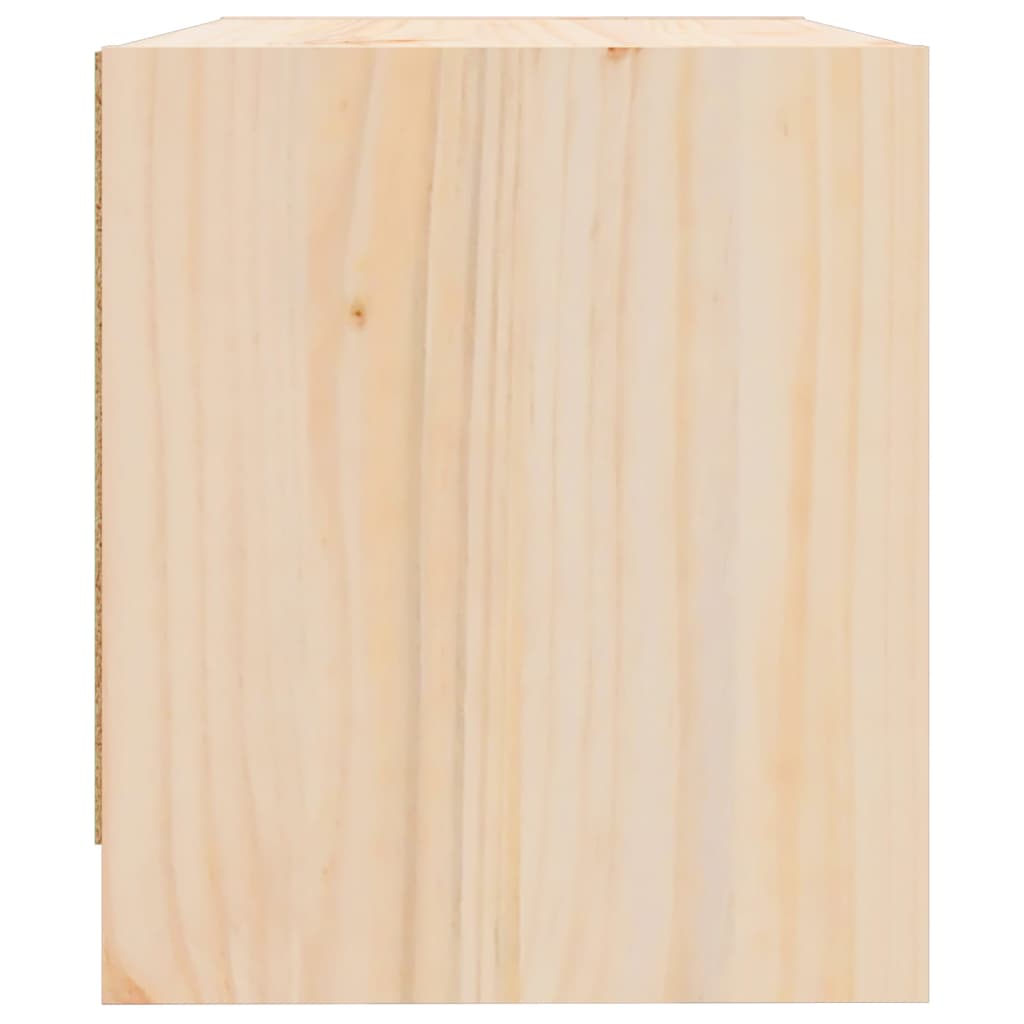 Mesita de noche madera maciza de pino 40x31x35,5 cm vidaXL