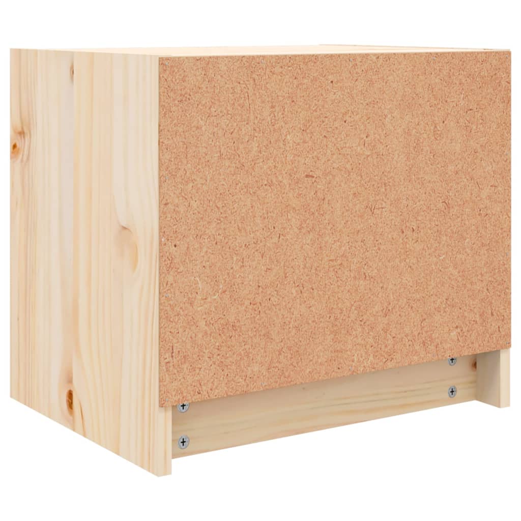 Mesita de noche madera maciza de pino 40x31x35,5 cm vidaXL