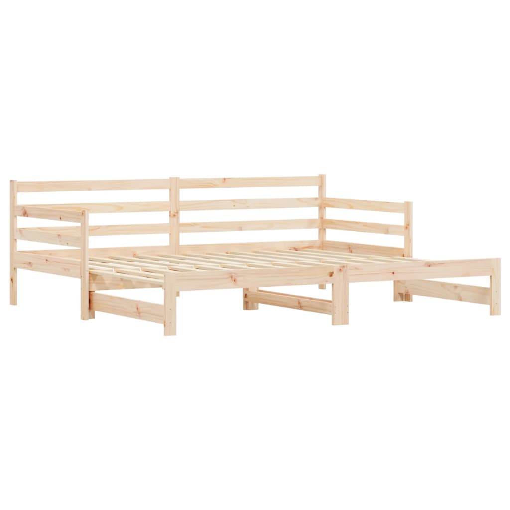 Sofá cama nido sin colchón madera maciza 90x190 cm