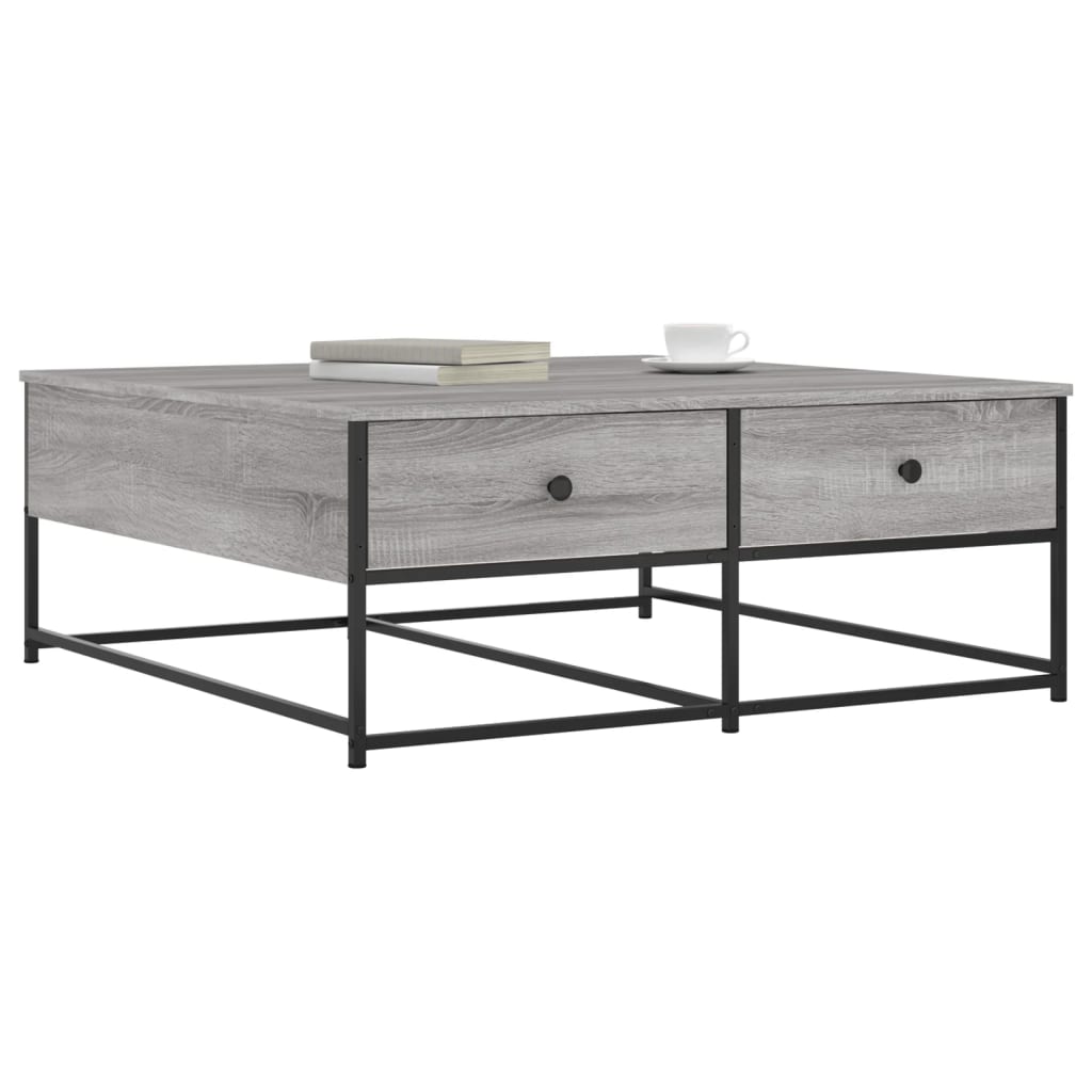 Sonoma Grey Engineering Wood Center Tabella 100x99x40 cm