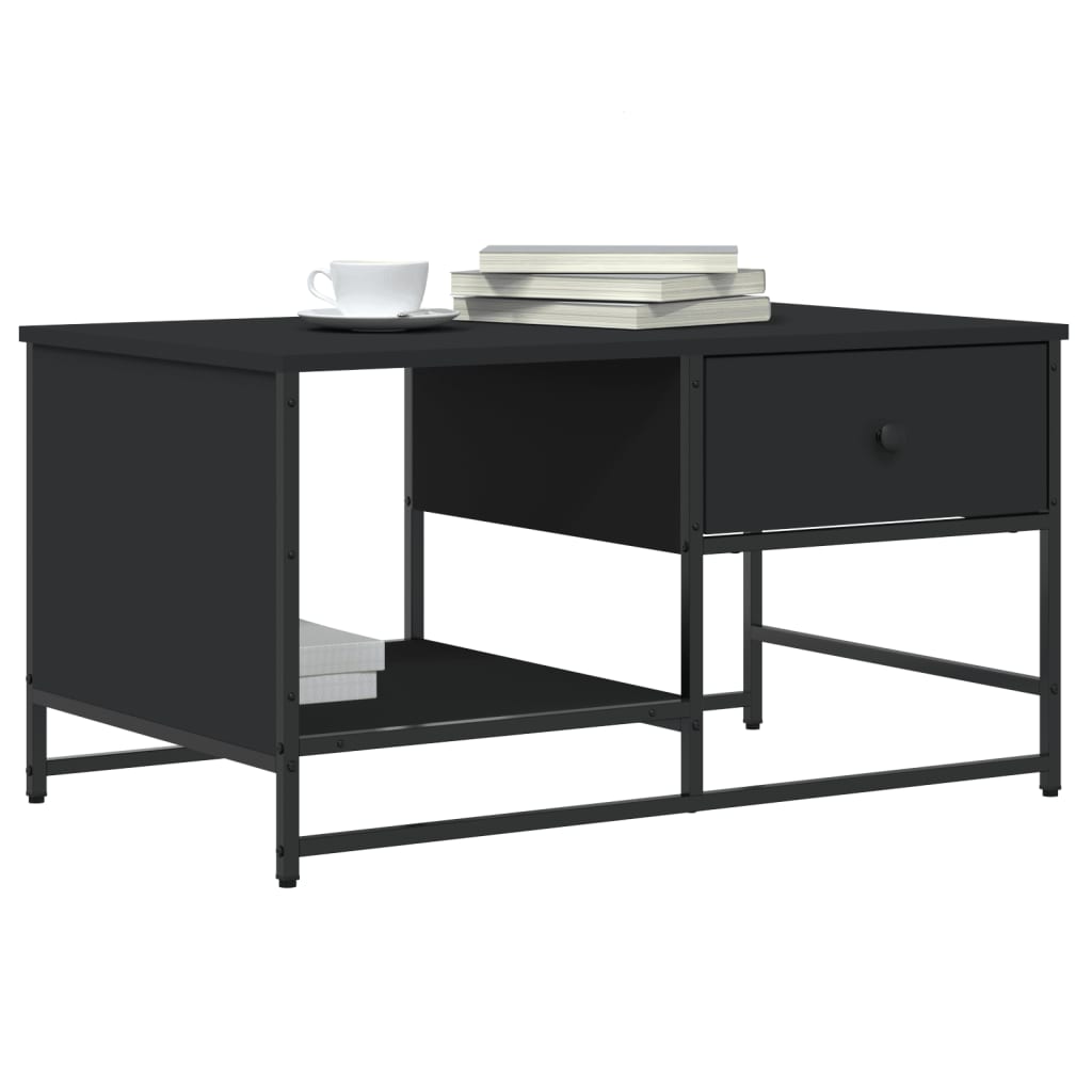 Black Engineering Wood Center Table 85.5x51x45 cm