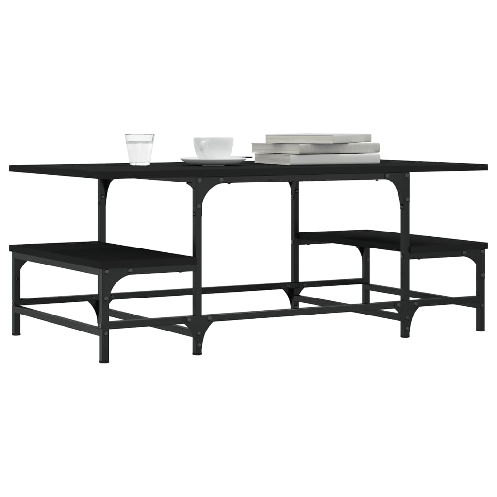 Black wooden table 100x50,5x40 cm