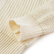 Cárdigan de punto infantil blanco nieve 104 v7579 - Vetonek