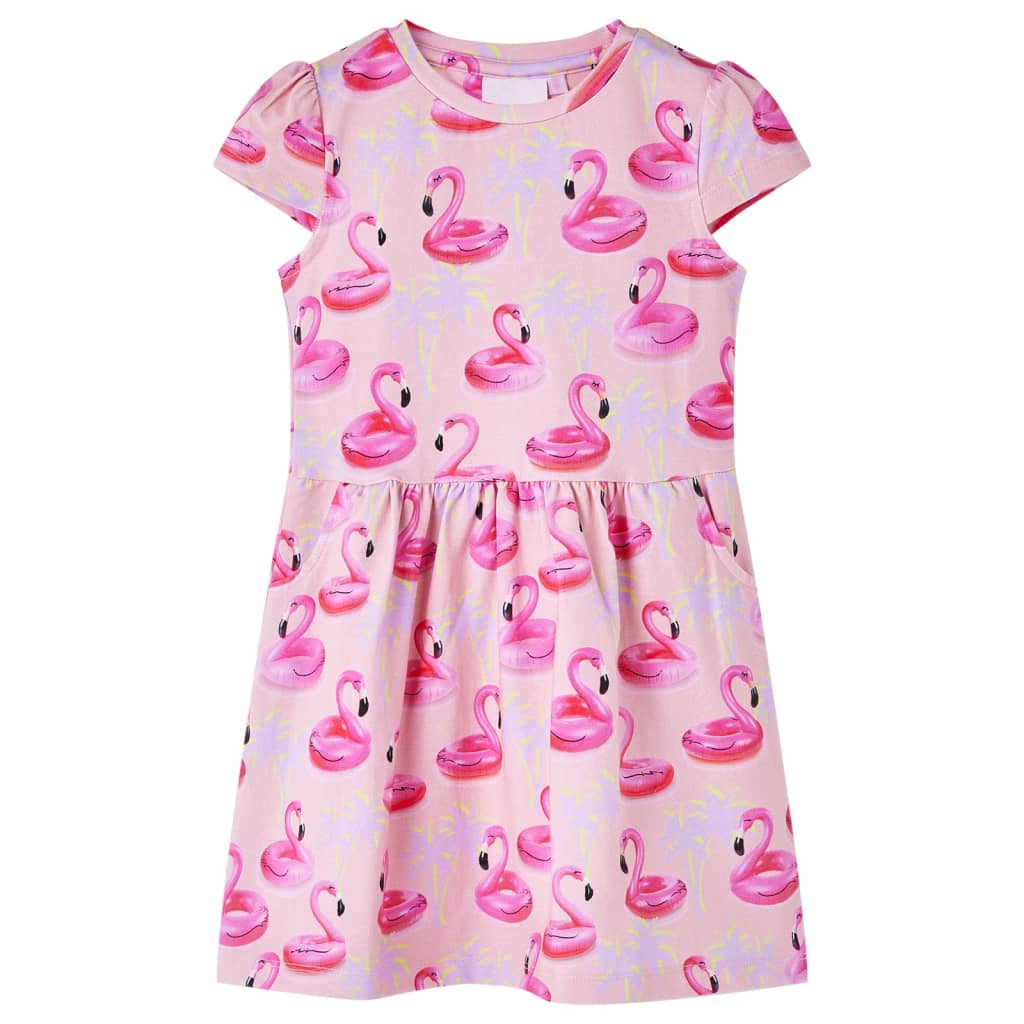 Vestido infantil rosa claro 92